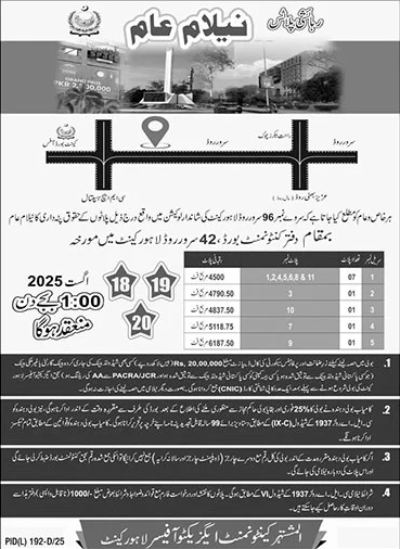 Public Sector Organization Lahore Tender Notice